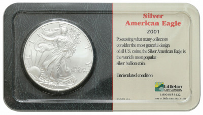 USA 1 dolar 2001 UNCJA SREBRA