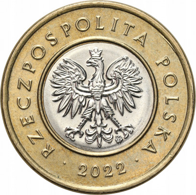 Polska. 2 złote obiegowe 2022 – WYŚMIENITE