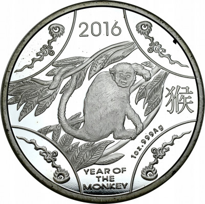 Australia 1 dolar 2016 Rok Małpy UNCJA SREBRA