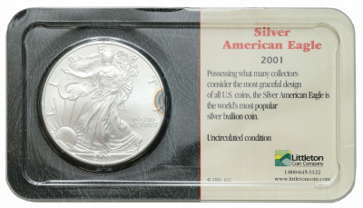 USA 1 dolar 2001 UNCJA SREBRA