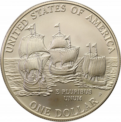 USA 1 dolar 2007 P Jamestown SREBRO