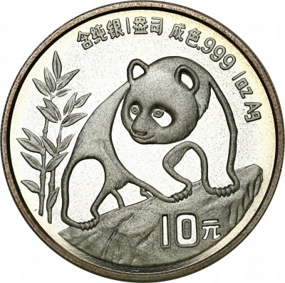 Chiny 10 Yuan 1990 Panda