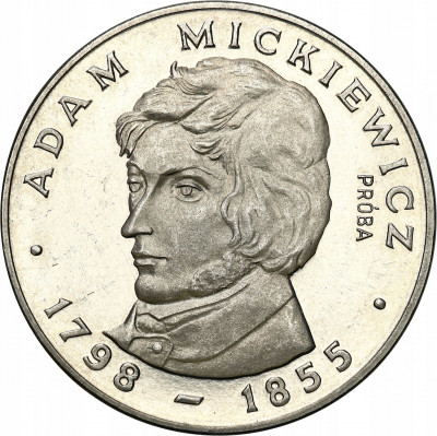 PRÓBA srebro 100 złotych 1978 Adam Mickiewicz