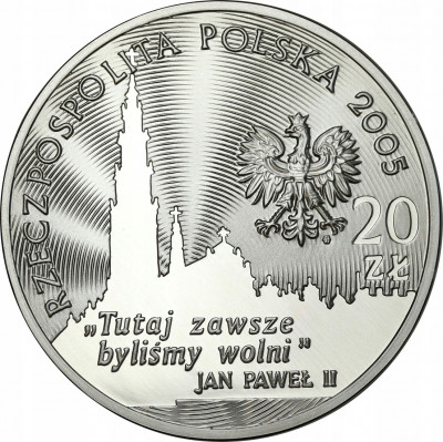 20 złotych 2005 Jasna Góra Stan