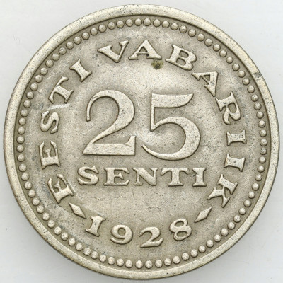 Estonia, 25 centów, 1928 – ŁADNE