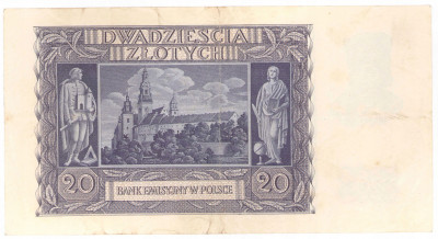 20 złotych 1940 seria A