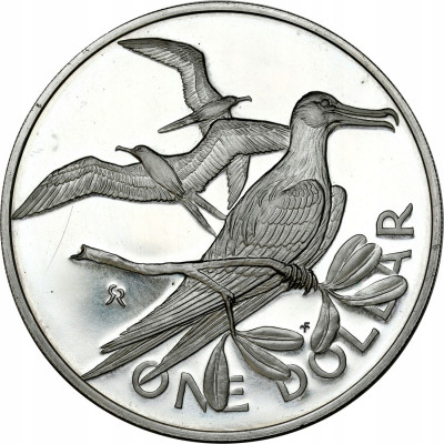 Brytyjskie Wyspy Dziewicze. 1 dolar 1973 - SREBRO
