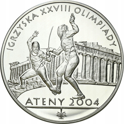 III RP 10 zł 2004 Olimpiada Ateny