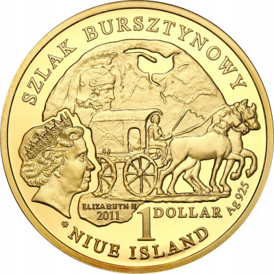 Polska / Niue 1 Dolar 2011 Szlak Bursztynowy