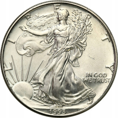 USA 1 dolar 1993 amerykański orzeł uncja SREBRO
