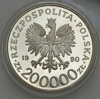 200000 złotych 1990 Rowecki Grot SREBRO