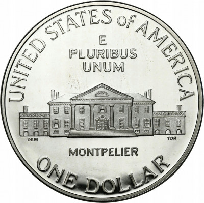 USA 1 dolar 1993 S James Madison SREBRO