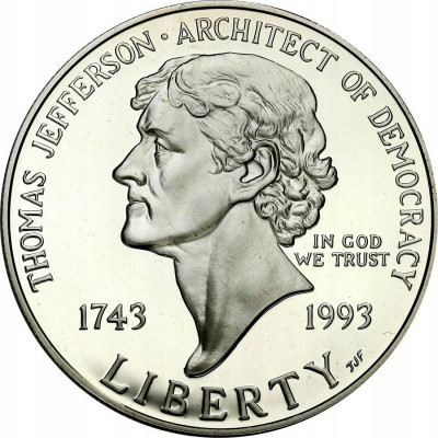 USA 1 dolar 1993 Thomas Jefferson