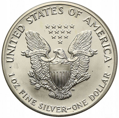 USA 1 dolar 1989 SREBRO uncja Ag .999 st.1