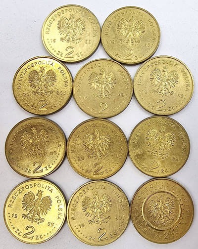 Polska III RP zestaw 11 monet 2 zł GOLDEN NORDIC