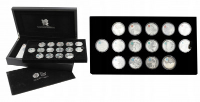 Olimpiada Londyn 2012 – Zestaw srebrnych monet.