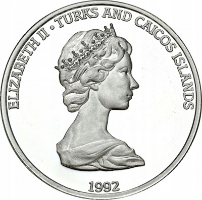 Turks Caicos. 20 koron 1992