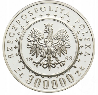 III RP 300000 zl 1993 Zamek w Łańcucie SREBRO