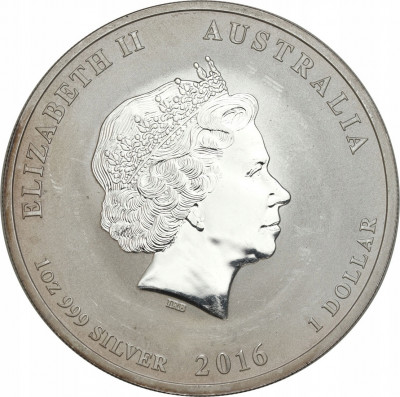 Australia 1 dolar 2016 Rok Małpy SREBRO uncja