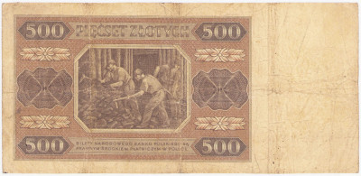 500 złotych 1948 seria BC