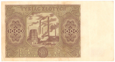 1000 złotych 1947 seria G - RZADKI