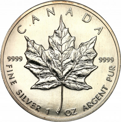 Kanada 5 dolarów 1991 - SREBRO uncja