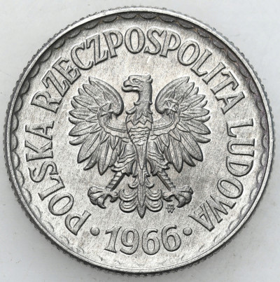PRL. 1 złoty 1966 Al – RZADKI ROCZNIK