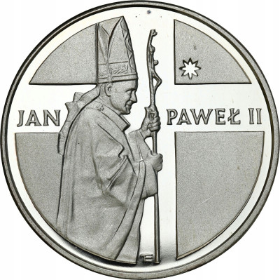 PRL 10.000 złotych 1989 Jan Paweł II pastorał