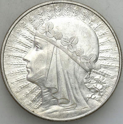 II RP. 10 złotych 1932 głowa kobiety (ze znakiem)