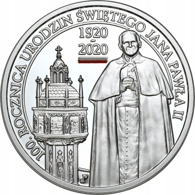 10 złotych 2020 100 rocznica ur Św. Jana Pawła II