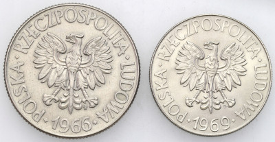 PRL 10 złotych 1966–1969 Kościuszko – zestaw 2 szt