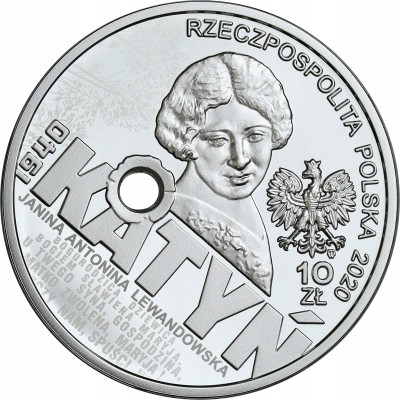 10 złotych Katyń – Palmiry 1940