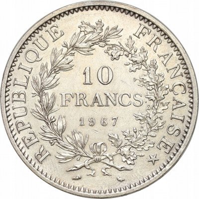 Francja 10 franków 1967 SREBRO
