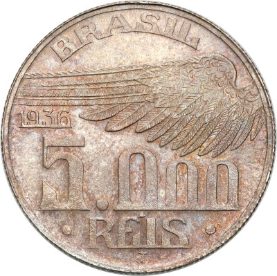 Brazylia 5000 realów 1936