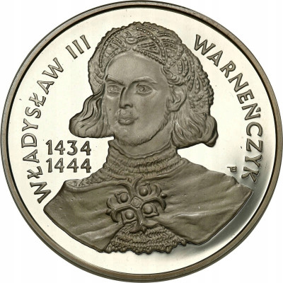 III RP. 200 000 złotych 1992 Warneńczyk popiersie