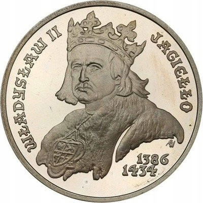 PRL 5000 złotych 1989 Jagiełło popiersie