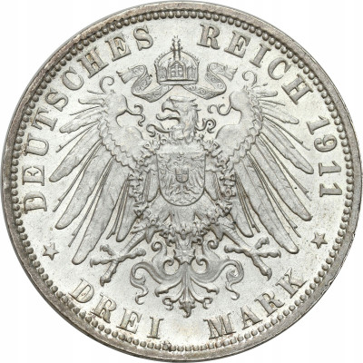 Niemcy, Bawaria. 3 marki 1911, Monachium