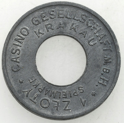 Pieniądz zastępczy 1 złoty kasyno Kraków