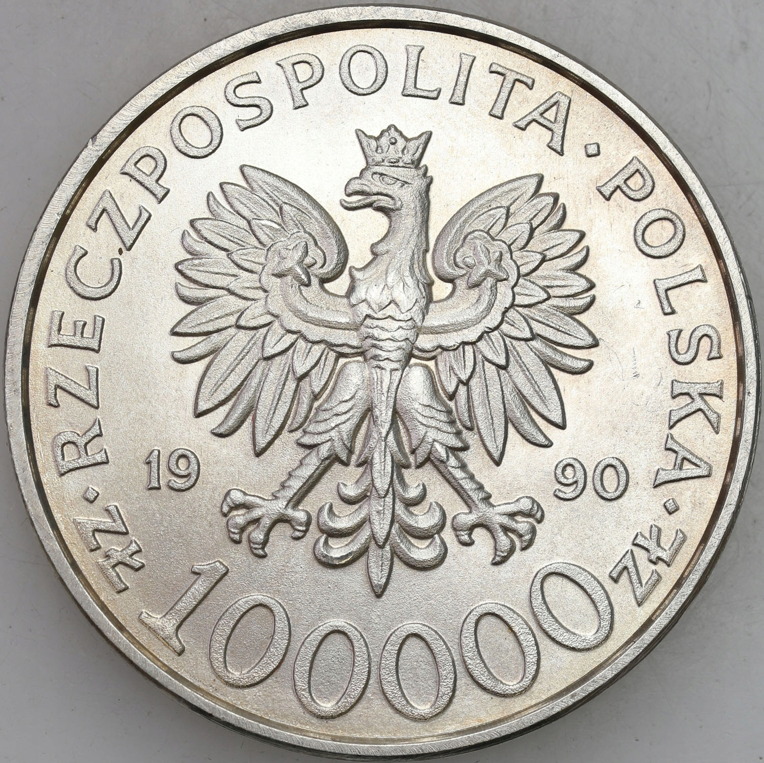 III RP 100000 złotych 1990 Solidarność typ A