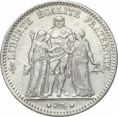 Francja. 5 franków 1875 A, Paryż