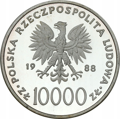 10000 zł 1988 Jan Paweł II X lat Pontyfikatu