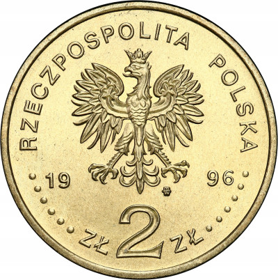 2 złote 1996 Zygmunt II August - NAJRZADSZE