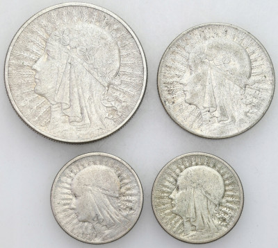 II RP Zestaw 10-5 złotych 1932 oraz 5-2 złote 1933