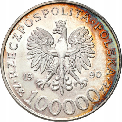 Polska 10 000 złotych 1990 Solidarność typ A.