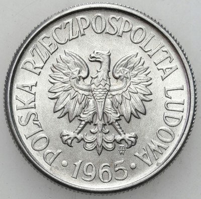 PRL. 50 groszy 1965 aluminium