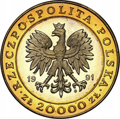 20.000 złotych 1991 225 lat Mennicy.
