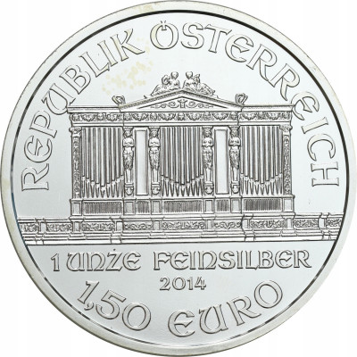 Austria 1,50 Euro 2014 Filharmonicy – uncja SREBRO