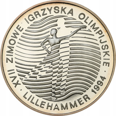 III RP. 300 000 złotych 1993 Igrzyska Lillehammer