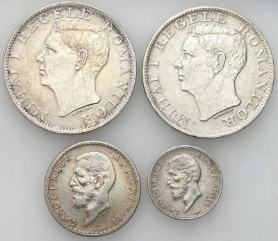 Rumunia. 50 bani do 500 lei 1910-1944, 4 szt.