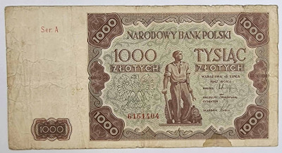 1000 złotych 1947 seria A